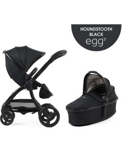 egg3® dječja kolica 2u1 - Special Edition Houndstooth Black