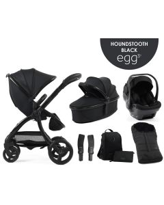egg3® dječja kolica 6u1 - Special Edition Houndstooth Black
