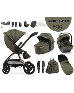 egg3® dječja kolica 12u1 - Hunter Green